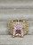 Anel Deusa Pink cravejado de zirconia - Imagem 2