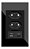 Interruptor Painel Vidro Luxo 2 Tomadas Entrada Tipo C +usb - Imagem 3