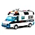 Carro Policia 77 Peças Lego Brinquedo com Luz Som - Imagem 1
