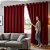 Cortina Blackout com Forro 2 em 1 Voil Vermelho com ilhos - 280x220cm - Imagem 1