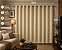 Cortina Black- out com ilhós  200x140cm - Bege - Imagem 2