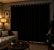 Cortina Black- out com alças 200x200- Preta - Imagem 2