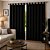 Cortina Black- out com alças 200x200- Preta - Imagem 1