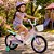 Bicicleta Infantil Aro 16 com Rodinha Removível - Rosa - Imagem 2