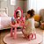 Penteadeira Infantil de Brinquedo com Espelho 46 Peças - Rosa - Imagem 3