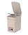 Lixeira com Pedal 6L - Bege - Imagem 1