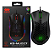Mouse Gamer Knup KP-MU007 Óptico 7200 DPI LED RGB USB Preto - Imagem 1
