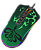 Mouse Gamer Redragon Harry Potter Sonserina, RGB, 12400 DPI, Sensor Pixart PMW3327, USB, Preto e Verde - HP-711S - Imagem 4
