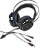 Headset Gamer Knup Bass Vibration 7.1, com Iluminação USB + P2, Microfone, Azul/Preto- KP-417 - Imagem 3