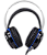 Headset Gamer Knup Bass Vibration 7.1, com Iluminação USB + P2, Microfone, Azul/Preto- KP-417 - Imagem 2
