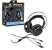 Headset Gamer Knup Bass Vibration 7.1, com Iluminação USB + P2, Microfone, Azul/Preto- KP-417 - Imagem 4