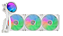 Water Cooler 360mm – MULTICOLOR – WACT WHITE (Gaming master) - Imagem 3