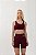Short Fitness Seamless Lovely Canelado Vinho - Imagem 1