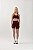Short Fitness Seamless Lovely Canelado Vinho - Imagem 4