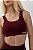 Top Fitness Seamless Lovely Canelado Vinho - Imagem 1