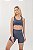 Short Fitness Seamless Lovely Canelado Cinza Fendi - Imagem 1