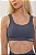 Top Fitness Seamless Lovely Canelado Cinza Fendi - Imagem 1