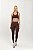 Legging Fitness Seamless Glam Modeladora Marrom Chocolate - Imagem 1