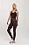 Legging Fitness Seamless Glam Modeladora Marrom Chocolate - Imagem 1