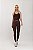 Top Fitness Seamless Urban Canelado Marrom Chocolate Surton - Imagem 4