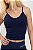 Top Fitness Seamless Urban Canelado Azul Dior Surton - Imagem 7