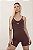 Macaquinho Fitness Seamless Bold Marrom Chocolate - Imagem 5