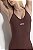 Macaquinho Fitness Seamless Bold Marrom Chocolate - Imagem 2