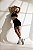 Short Fitness Seamless Lovely Canelado Preto - Imagem 5
