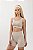 Short Fitness Seamless Lovely Canelado Nude - Imagem 1
