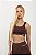 Top Fitness Seamless Lovely Canelado Marrom Chocolate - Imagem 2