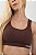 Top Fitness Seamless Lovely Canelado Marrom Chocolate - Imagem 1
