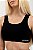 Top Fitness Seamless Lovely Canelado preto - Imagem 1