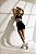 Top Fitness Seamless Lovely Canelado preto - Imagem 4