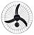 Ventilador Oscilante Parede 60CM Bivolt Preto 127V - 220V Ventisol Premium - Imagem 2