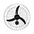 Ventilador Oscilante Parede 60CM Bivolt Preto 127V - 220V Ventisol Premium - Imagem 1