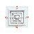 Difusor Quadrado 35x35 Regulável  ABS Branco Sicflux Clip - Imagem 2