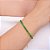 Pulseira baguete esmeralda  dourado PL00006 - Imagem 2