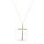 Colar cruz cristal em strass banhado a ouro CL 00023 - Imagem 1