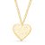 Colar coração com Love e strass em banho de ouro CL 00027 - Imagem 1