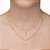 Colar duplo strass banhado  a ouro CL 00059 - Imagem 2
