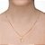 Colar Fé com pedra de zircônia em banho de ouro CL 00084 - Imagem 2