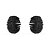 Brinco Botão Orgânico Pavê Black - Imagem 1