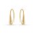 Brinco Gota Minimalista Hook Folheado a Ouro - Imagem 2