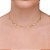 Choker luz com ponto de luz intercalados folheado a ouro - Imagem 1