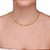 Choker corrente de elos folheada a ouro - Imagem 1