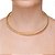 Conjunto de choker e bracelete aro torcido folheado a ouro - Imagem 3