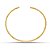 Conjunto de choker e bracelete aro torcido folheado a ouro - Imagem 1
