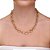 Choker de elos grossos folheado a ouro - Imagem 1