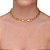 Choker elos folheado a ouro - Imagem 1