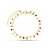 Pulseira com pedrinhas coloridas e estrelinhas folheada a ouro - Imagem 2